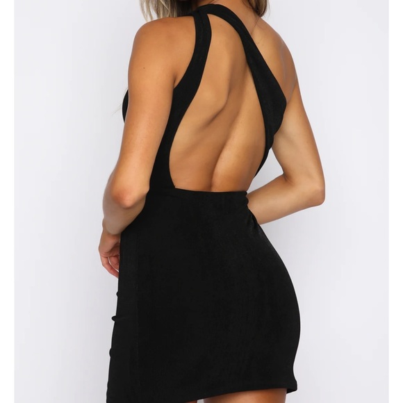 NWT White Fox Black Don’t Miss Out Asymmetrical Dress - Picture 2 of 4